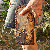 Сумки и аксессуары handmade. Livemaster - original item Leather wallet 