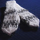 Children's knitted mittens with a high ribbing, Childrens mittens, Klin,  Фото №1