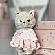 Кот тедди, кот ручной работы, коллекционный кот. Тедди Зверята. MyTeddyStore. Ярмарка Мастеров.  Фото №7
