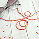 Order Copy of Copy of Copy of Copy of Beaded Keychain BK1450736. Kroshka Bizhu. Livemaster. . Chain for glasses Фото №3