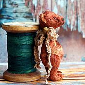Куклы и игрушки handmade. Livemaster - original item Little Teddy Bear Artist Toy with Scarf Mr.Shorty. Handmade.
