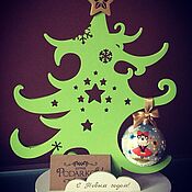 Подарки к праздникам handmade. Livemaster - original item Custom Christmas tree (with logo or photo frame). Handmade.