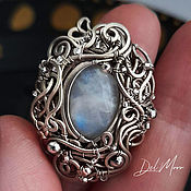 Украшения handmade. Livemaster - original item Ring with moonstone “Diana”. Handmade.