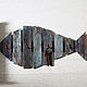 Hanger for keys FISH.Marine interior, a gift to the fisherman, Housekeeper, Moscow,  Фото №1