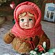 Заказать Девочка с подснежниками. игрушка из ваты. Игрушки из ваты. Ярмарка Мастеров. . Народная кукла Фото №3