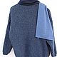 Женский кашемировый кардиган Синий меланж, вязаный, XS. Кардиганы. ramremik-knitting-cashmere. Интернет-магазин Ярмарка Мастеров.  Фото №2
