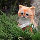 Teddy Animals: A red-haired kitten. Teddy Toys. Felt toys (rushanatim). Online shopping on My Livemaster.  Фото №2