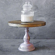 Посуда handmade. Livemaster - original item Copy of Copy of Wood Cake Stand 24 cm Cake platte. Handmade.