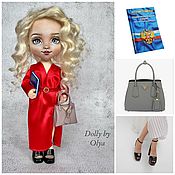 Кукла текстильная по фото с гардеробом, съёмная одежда