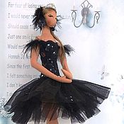 Куклы и игрушки handmade. Livemaster - original item Ballerina Doll made of Black Swan fabric. Handmade.