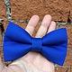 Галстук-бабочка "Ярко-синий". Галстуки. Bowtie by Veolet. Ярмарка Мастеров.  Фото №5