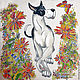 Cushion batik 'Dog'. Pictures. Handmade studio - Anna Aleskovskaya. Online shopping on My Livemaster.  Фото №2