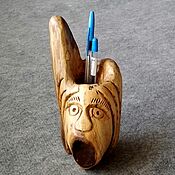 Канцелярские товары handmade. Livemaster - original item Pencil holder made of beech wood. Handmade.