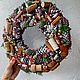 Венок с шишками «Винный». Интерьерные венки. VS_handmade. Ярмарка Мастеров.  Фото №6