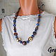 Beads with lapis lazuli. Necklace. Grafoli jewellery. My Livemaster. Фото №4
