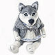 Puppy Husky. Stuffed Toys. AnnieIKnitToys. My Livemaster. Фото №6