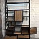  Стеллаж лофт из ясеня. Стеллажи. furniture store. Ярмарка Мастеров.  Фото №4