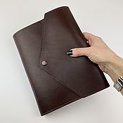 Канцелярские товары handmade. Livemaster - original item Leather notebook A5 rings. Handmade.