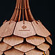 Деревянный светильник Далия махагон малая, подвесная люстра из дерева. Потолочные и подвесные светильники. Деревянные светильники Woodshire (woodshire). Ярмарка Мастеров.  Фото №5