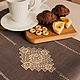 Order Track 1 Kuban flax 100% coffee with milk. flax&lace. Livemaster. . Tablecloths Фото №3