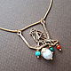 Pendant with a bird and stones. Jewelry Sets. ART ACTIVE. Online shopping on My Livemaster.  Фото №2