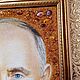 Портрет президента России Владимира Владимировича Путина из янтаря. Картины. Балтамбер (Янтарь Балтики) (baltamber). Ярмарка Мастеров.  Фото №4