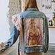Billie Eilish printed Denim Jacket. painted clothing. Outerwear Jackets. nataliadenimart. Online shopping on My Livemaster.  Фото №2