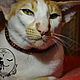 Collar Bead "Red python" for a cat or dog. Dog - Collars. Kairos. My Livemaster. Фото №4