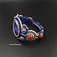 Soutache bracelet 'Byzantium' with lapis lazuli. To buy a bracelet. Textile bracelet. Marylee soutache jewelry. Online shopping on My Livemaster.  Фото №2