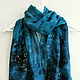 batik scarf Starry sky thin silk. Scarves. Handpainted silk by Ludmila Kuchina. My Livemaster. Фото №4