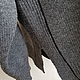 Grey cardigan with black stripe. Cardigans. Knitted with love. My Livemaster. Фото №5
