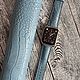 Кожаный ремешок для Apple Watch. Ремешок для часов. ПРОСТРАНСТВО МАСТЕРОВ МОСТ. Интернет-магазин Ярмарка Мастеров.  Фото №2