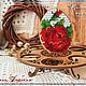 Easter Egg Stand with embroidered rose. Easter souvenirs. Decor-boutique. Online shopping on My Livemaster.  Фото №2