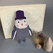 Куклы и игрушки handmade. Livemaster - original item Owl in a top hat. Handmade.