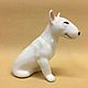 Bull Terrier porcelain figurine. Figurines. Veselyj farfor. My Livemaster. Фото №4
