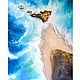 Seascape Lagoon oil Painting sea, Pictures, Moscow,  Фото №1