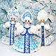Заказать Фольклорная кукла Снежная Королева. Сувенирная мастерская ProSofie Dolls. Ярмарка Мастеров. . Дед Мороз и Снегурочка Фото №3