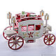 Елочная игрушка из дерева Карета крытая 3020 Red Classic. Елочные игрушки. Dřevěné hračky. Интернет-магазин Ярмарка Мастеров.  Фото №2