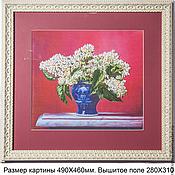 Картины и панно handmade. Livemaster - original item the picture is embroidered with ribbons and satin stitch. Handmade.