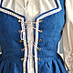 Dress Medieval blue, ethno boho middle ages. Suits. Kupava - ethno/boho. My Livemaster. Фото №6