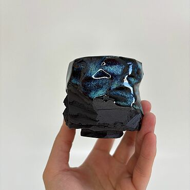 Посуда ручной работы. Ярмарка Мастеров - ручная работа Пиала керамическая Вода. Handmade.