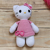 Куклы и игрушки handmade. Livemaster - original item Вязаные куколки крючком "Hello Kitty". Handmade.