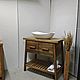 Тумба под раковину из массива. Мебель для ванной. DARVIK'S WORKSHOP. Интернет-магазин Ярмарка Мастеров.  Фото №2