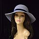 Stranger grey-blue. Hats1. Novozhilova Hats. Online shopping on My Livemaster.  Фото №2