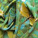 Batik scarf 'Solar dragonfly'. Scarves. OlgaPastukhovaArt. My Livemaster. Фото №5