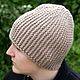 Knitted hat made of merino wool (unisex), Caps, Balahna,  Фото №1