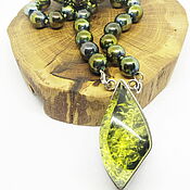 Украшения handmade. Livemaster - original item Necklace with a buranite pendant Fabulous cave. Handmade.