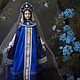  Русская красавица в синем наряде. Интерьерная кукла. Ekaterina-295. Ярмарка Мастеров.  Фото №7