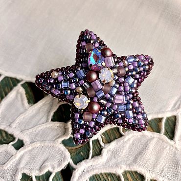 Украшения ручной работы. Ярмарка Мастеров - ручная работа Брошь "Звезда". Handmade.
