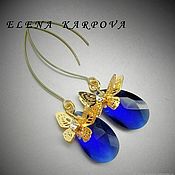 Украшения handmade. Livemaster - original item Copy of Earrings with crystal. Handmade.